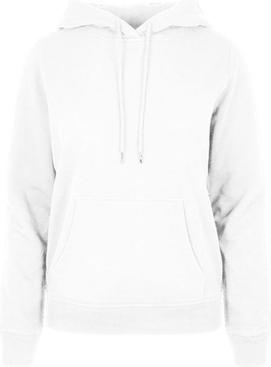 Ladies Basic Hoodie met capuchon White - 5XL