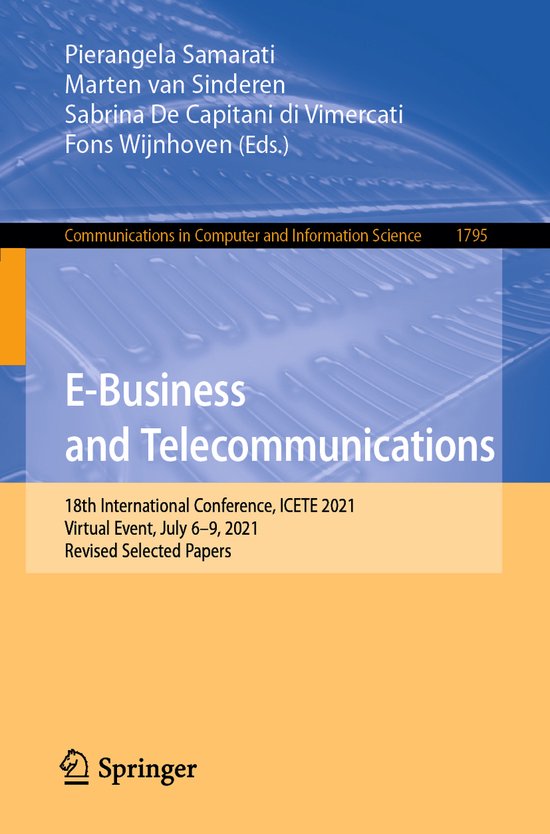 Communications in Computer and Information Science1795- E-Bu ... - cover