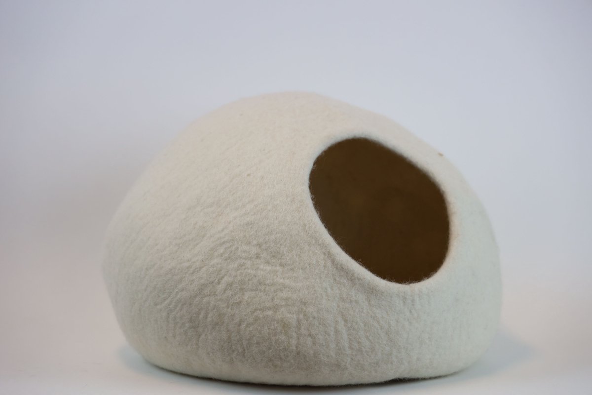 Cat cave kattenmand off white