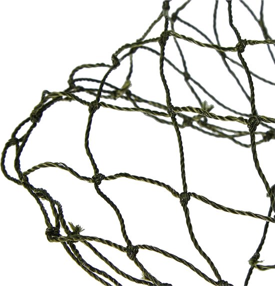 veiligheidsnet, versterkt met draad, olijfgroen, 6 x 3 m, olijf - Merkloos
