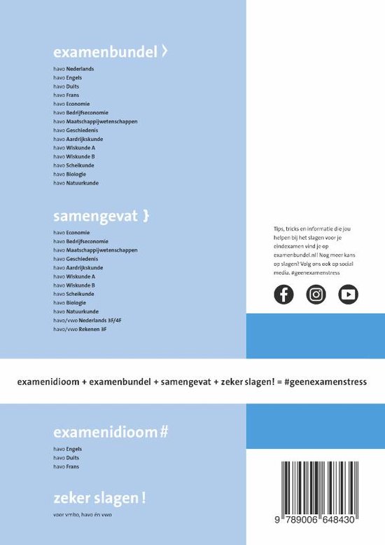 Examenbundel havo Geschiedenis 2023/2024 9789006648430 Boeken bol