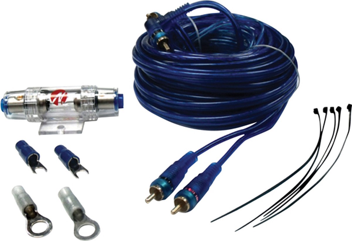 Kabelpakket 8GA / 10mm2 voor auto versterker of actieve subwoofer | bol.com