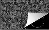 KitchenYeah® Inductie beschermer 91.2x52 cm - Graniet print - Grijs - Patronen - Kookplaataccessoires - Afdekplaat voor kookplaat - Inductiebeschermer - Inductiemat - Inductieplaat mat