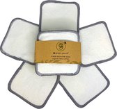 10 tampons en coton réutilisables XL | Tampons de Maquillage réutilisables | Medium Doux | Tampons de coton durables | Coton biologique certifié GOTS