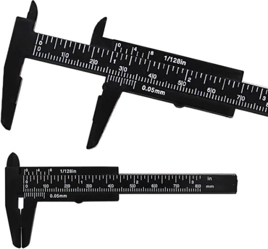 Foto: Jumada s mini schuifmaat 80 mm zwart de perfecte schuifmaat voor pr cisie 