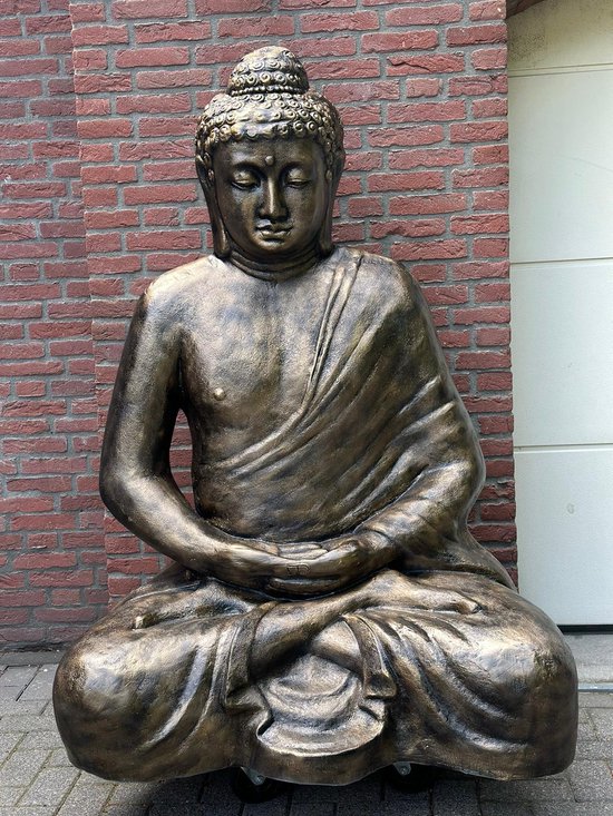 Goodyz - Boeddha beeld - Groot - 160 cm Hoog - kleur Brons