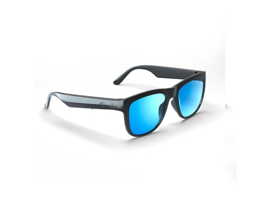 RayBeats Bluetooth Zonnebril - Smart Glasses - Zonnebril Bluetooth - Ingebouwde Speakers voor muziek - handsfree bellen - Gepolariseerd Glas - Lichtgewicht 31 gram - 6 uur speeltijd - Heren en Dames - Blauwe spiegelglazen - Mat Zwart montuur van RayBeats — afbeelding 2