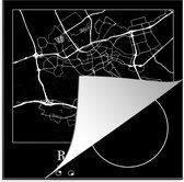 KitchenYeah® Inductie beschermer 78x78 cm - Rotterdam - Kaart - Stadskaart - Plattegrond - Kookplaataccessoires - Afdekplaat voor kookplaat - Inductiebeschermer - Inductiemat - Inductieplaat mat