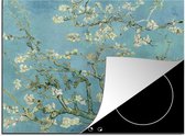 KitchenYeah® Inductie beschermer 59x52 cm - Van Gogh - Amandelbloesem - Oude meesters - Kunst - Vintage - Kookplaataccessoires - Afdekplaat voor kookplaat - Inductiebeschermer - Inductiemat - Inductieplaat mat