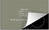 KitchenYeah® Inductie beschermer 85x52 cm - Quotes - Ma - Spreuken - Mama's recept - Koken - Kookplaataccessoires - Afdekplaat voor kookplaat - Inductiebeschermer - Inductiemat - Inductieplaat mat