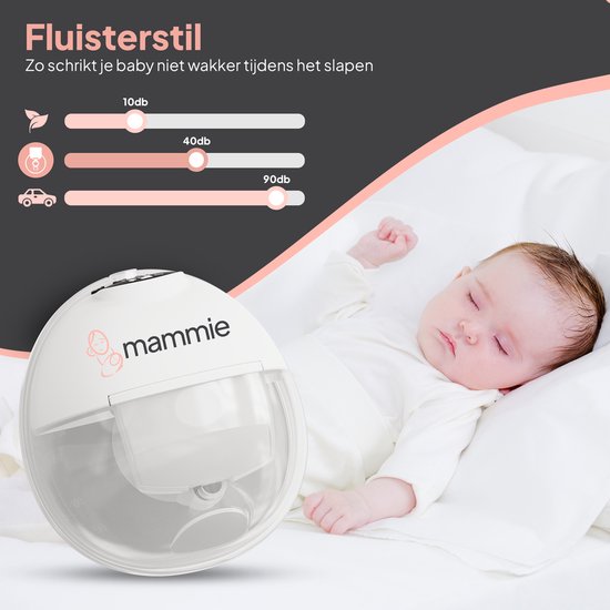 MAMMIE Dubbele Draadloze Elektrische Borstkolf - met Timerfunctie - Handsfree & Draagbaar - BPA vrij van MAMMIE — afbeelding 4