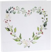 Gastenboek Floral Wedding Heart - gastenboek - trouwen - huwelijk - bruiloft - floral - wedding