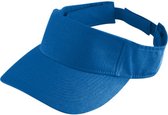 Augusta Sportswear - Zonneklep - Dames - Verstelbaar - Klittebandsluiting - Katoenen Zweetband - Volwassenen - Koningsblauw
