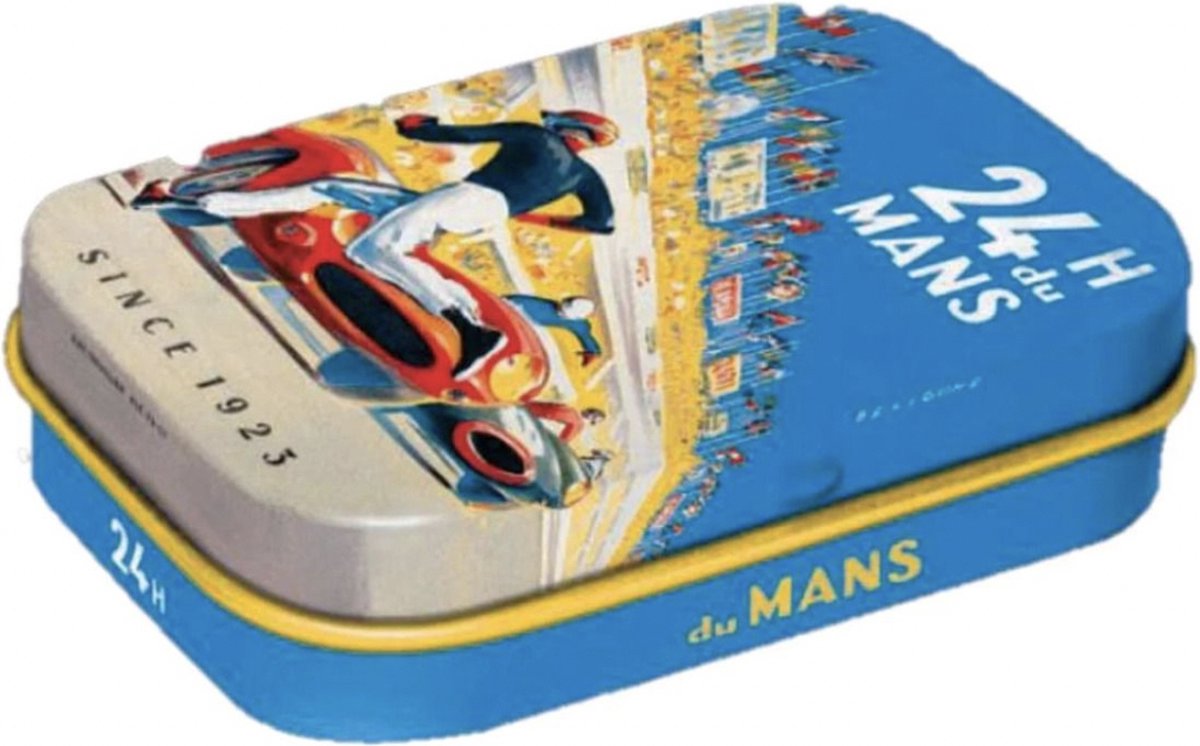 Goedkoopste Le Mans Racing Poster Pepermunt Blik mint box 4 x 6 cm
