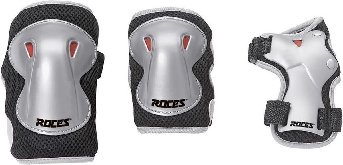 Roces Skatebeschermingsset Super Junior Zilver Maat S 6-delig