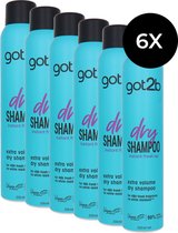 Schwarzkopf Got2b Dry Shampoo Extra Volume - 6 x 200 ml