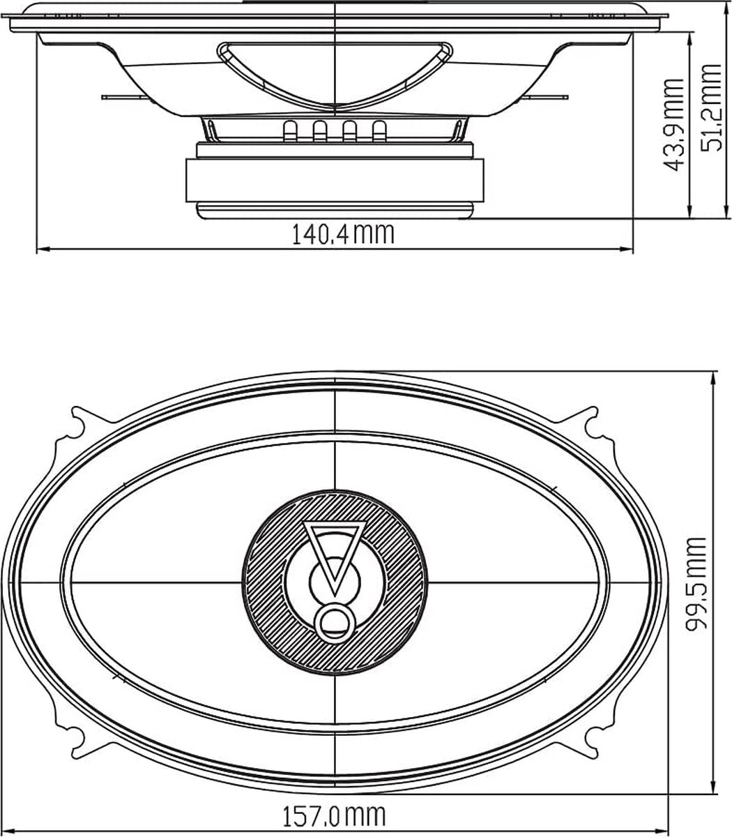 JBL Stage3 6427 - Autospeakers - 4 x 6 Inch (100 x 152 mm) - 2-weg Coaxiaal - 175 Watt – foto 7