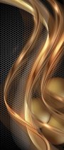 Golden Swirl Abstrakt Photo Wallcovering