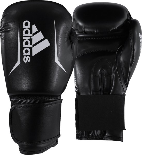 Adidas Speed 50 (Kick)Bokshandschoenen Zwart/Wit 14oz
