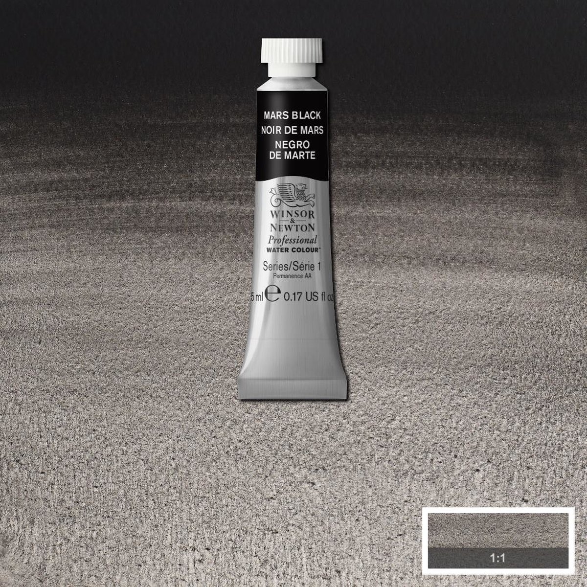 Winsor & Newton Professional Watercolour watergedragen verf Zwart 5 ml Koker 1 stuk(s)