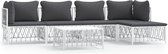 vidaXL-6-delige-Loungeset-met-kussens-staal-wit