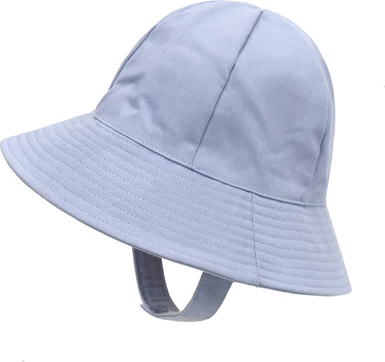 GoudenGracht Bucket Hat - Zonnehoedje baby - Baby hoedje - Zonnehoed kind - Zomer 2023 - Blauw