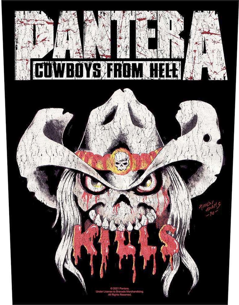 Pantera - Kills Rugpatch - Zwart