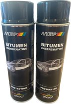 Motip bitumen undercoating spray (000007) - 6 stuks - 500 ml