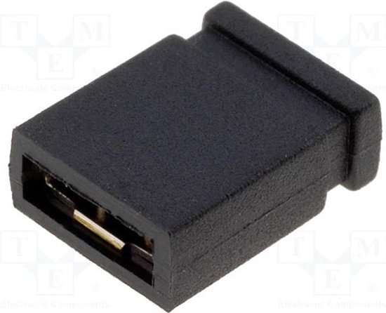 Jumper 2,54 mm - Closed - zwart - Per 1 stuk(s)