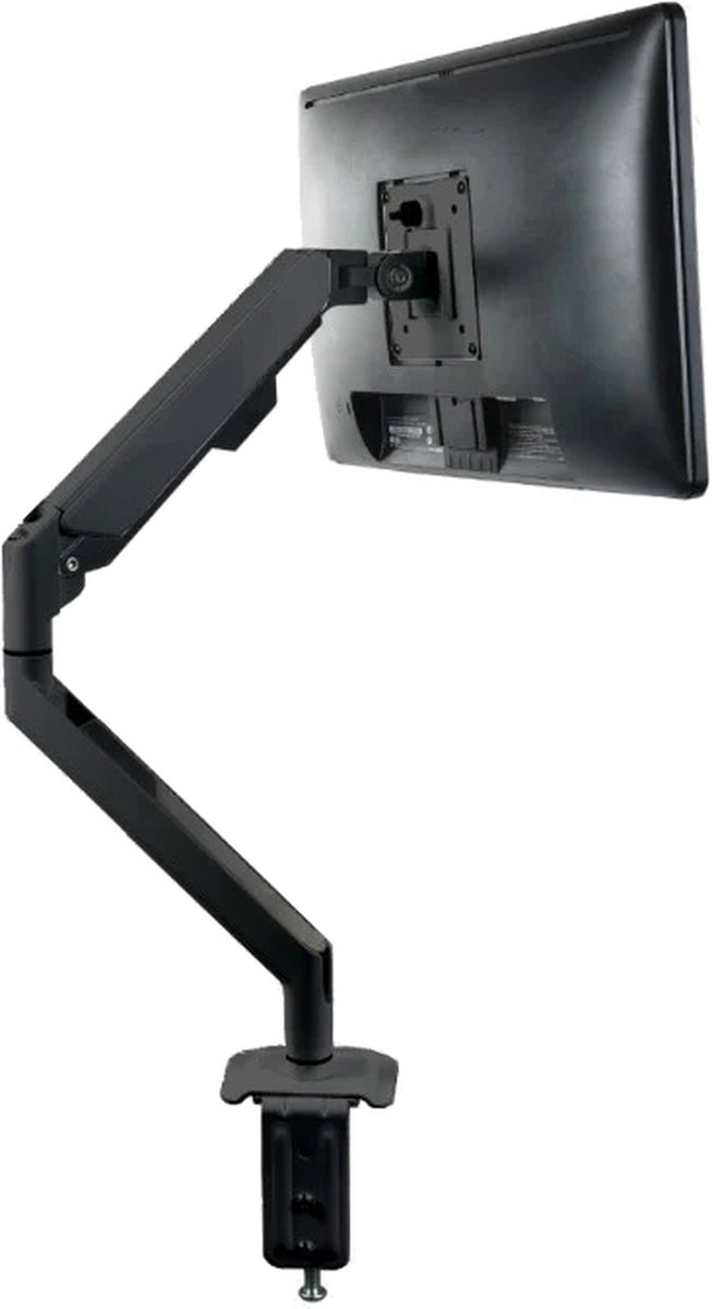 MOGI - Monitorbeugel - Gasveer - Enkel - Full Motion Monitor Arm voor op Kantoor en Thuis - Zwart