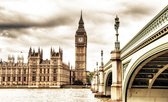 Fotobehang - Vlies Behang - Big Ben - Het Palace of Westminster - Londen - 208 x 146 cm