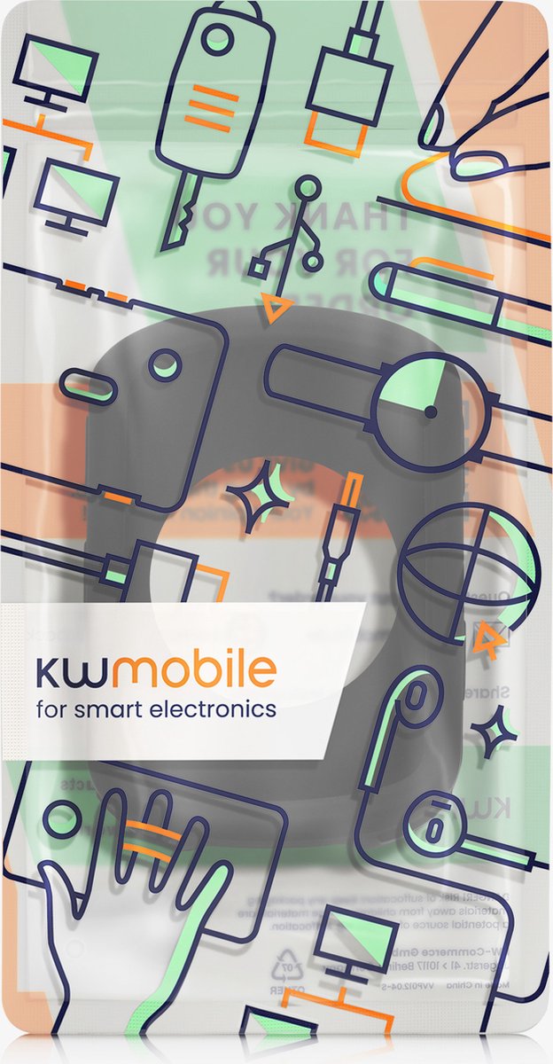 kwmobile fietscomputer gps hoes geschikt voor Garmin Edge 840 / Edge 540 hoesje - Beschermhoes voor fietsnavigatie - Siliconen cover van kwmobile — afbeelding 4