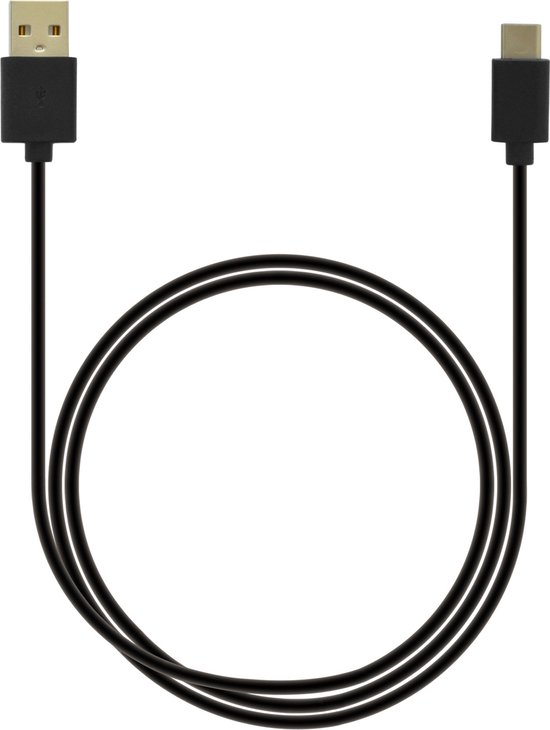 Grab n Go USB-A naar USB-C Kabel 1 Meter - Zwart