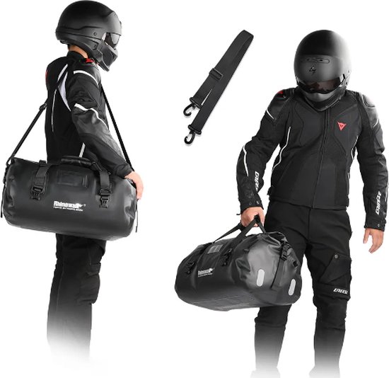 Rhinowalk Motorfiets Achterbank Tas 45L Waterdichte Motor Staarttas Hoge Capaciteit Motor Zadeltas Outdoor Reizen Schoudertas Rhinowalk Motorfiets Achterbank Tas 45L Waterdichte Motor Staarttas Hoge Capaciteit Motor Zadeltas Outdoor Reizen Schoudertas