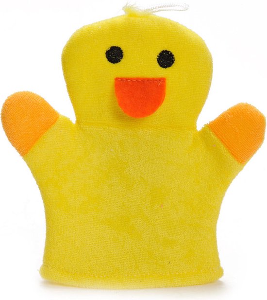 Badhandschoen voor Kinderen Gele Eend Baby Shower Glove Douche