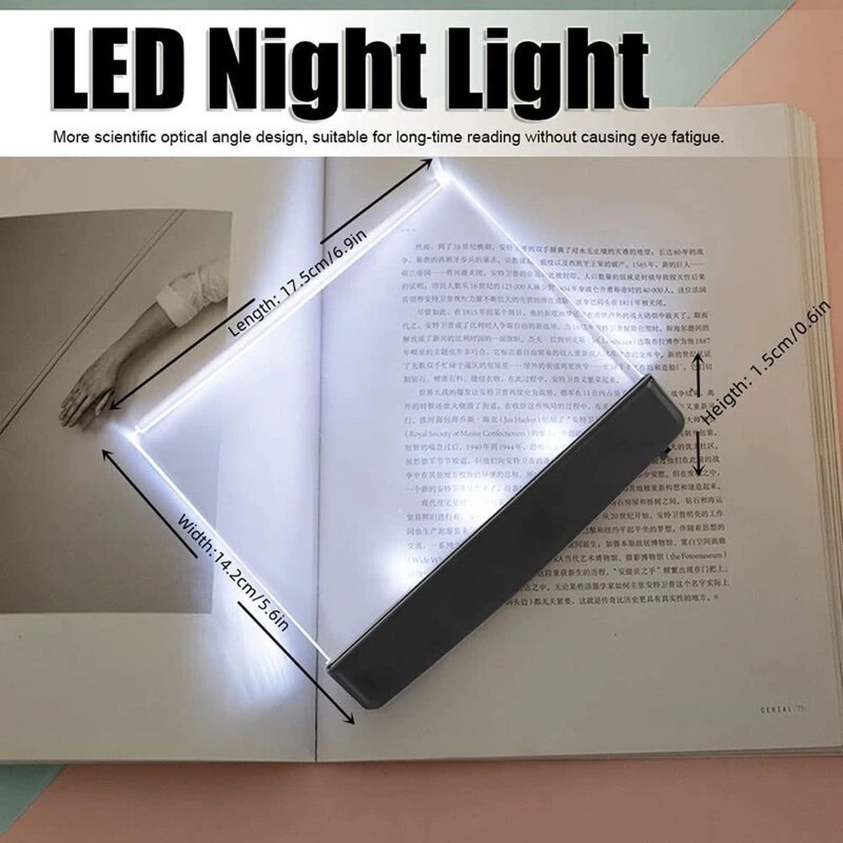 Lampe livre lumineux personnalisable - Couverture moderne