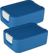 Sunware - Sigma home Food to go lunch box petit bleu - Set de 2