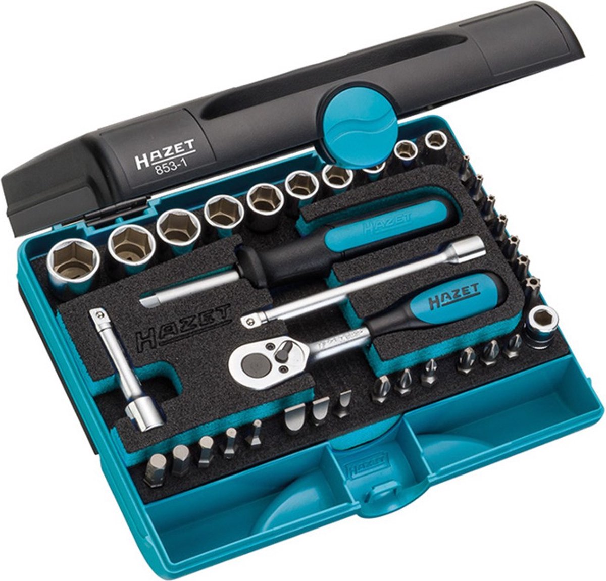 Hazet 853-1 Dopsleutelset Metrisch 1/4" (6.3 mm) 36-delig