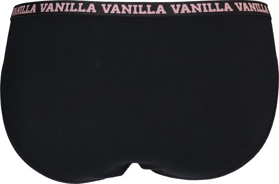 Vanilla - Sous-vêtements féminins, Slips féminins, Lingerie, Culottes - 5 pièces - Coton égyptien - Zwart - M