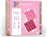 Connetix - 2 socles Pastel Pink Berry 30 x 30 cm - jouets de construction magnétiques