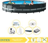 Intex Ultra XTR Frame Zwembad - Opzetzwembad - 610x122 cm - Inclusief Onderhoudspakket en Filterbollen
