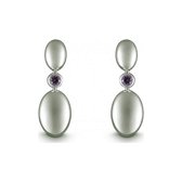 Quinn - Boucles d' Boucles d'oreilles pour femme - 925 / - argent - pierre gemme - 35038933