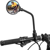 Rockbros Fietsspiegel 1 stuk - Universele HD Fietsspiegel - 360 ° Verstelbare Veilige Spiegel Voor Mountainbikes, Racefietsen, E-bikes, voor Stuur 22-32 MM