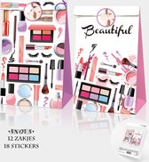 Snoes - Sacs à friandises - 12 pièces - Maquillage - Beauty - Rouge à lèvres - Décoration d'anniversaire - Sacs cadeaux - Sacs de fête - Fête