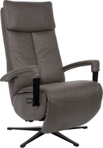 Reggio Relaxfauteuil Elektrisch Verstelbaar met Accu - Optimaal Zitcomfort - Nosagvering voor extra Ontspanning - Relax Fauteuil - Relaxstoel met Armleuning - Grijs