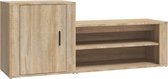 vidaXL-Schoenenkast-130x35x54-cm-bewerkt-hout-sonoma-eikenkleurig