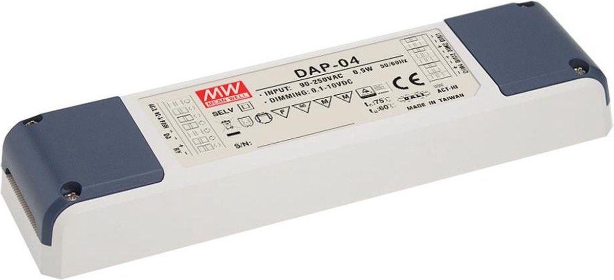 Mean Well DAP-04 LED-driver, LED-transformator Constante spanning, Constante stroomsterkte Dimbaar, Dali 1 stuk(s)