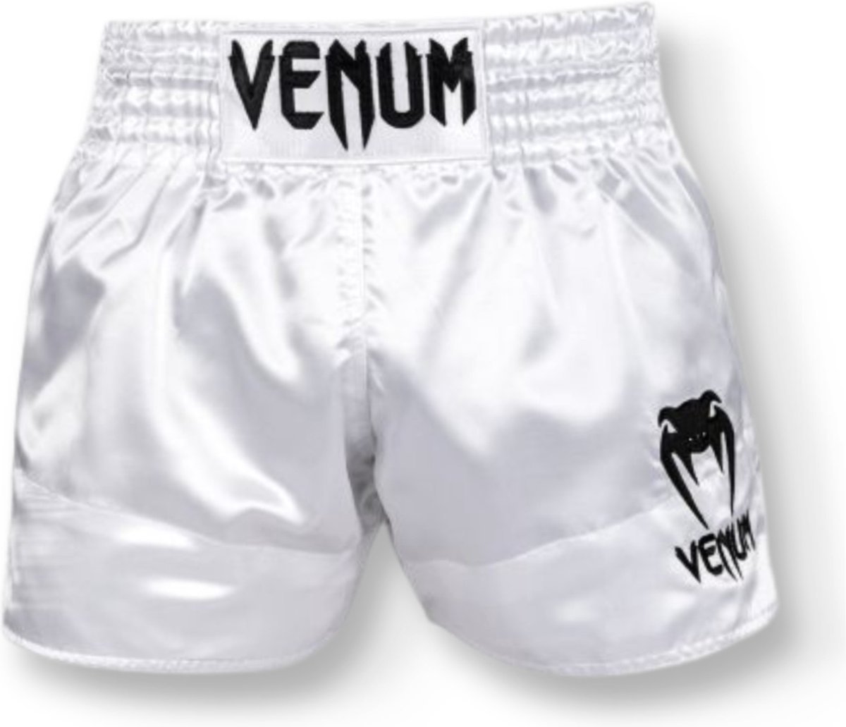 Venum - Muay Thai Kickboksbroek - short - Classic - Wit/zwart - XL