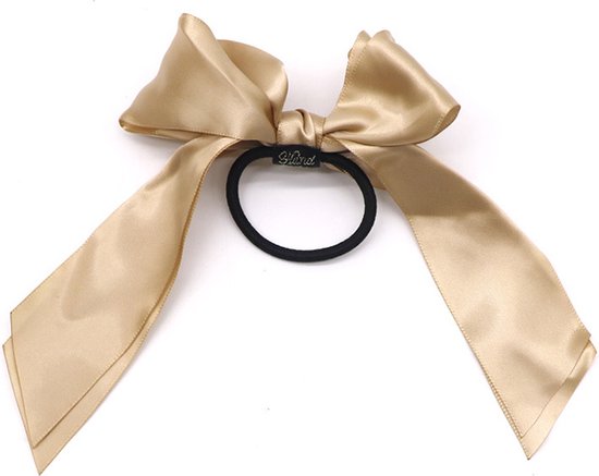 Cheveux in Style Hair Elastic Jannah Goud - Élastique avec un nœud en satin