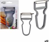 Set Vegetable peeler Stainless steel Plastic (11 x 6,7 x 1,1 cm) (12 Units)